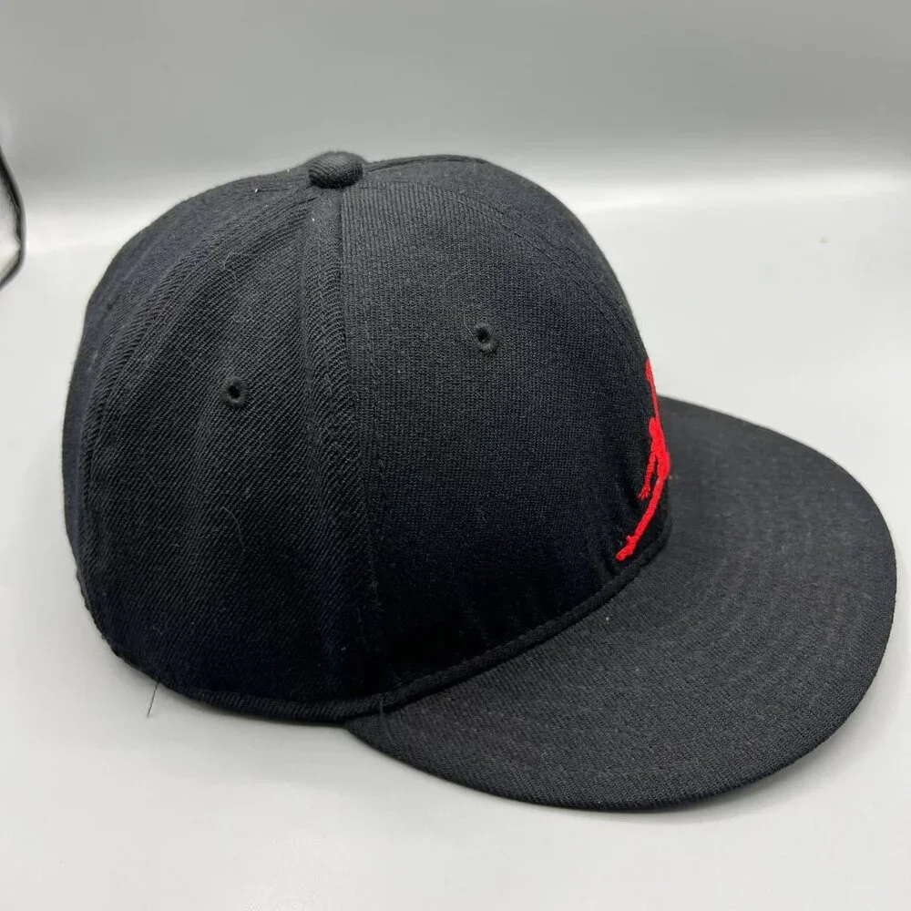 Air Jordan True Hat‎ Men 7 1/2 Black Embroidered Logo Jumpman Fitted Cap